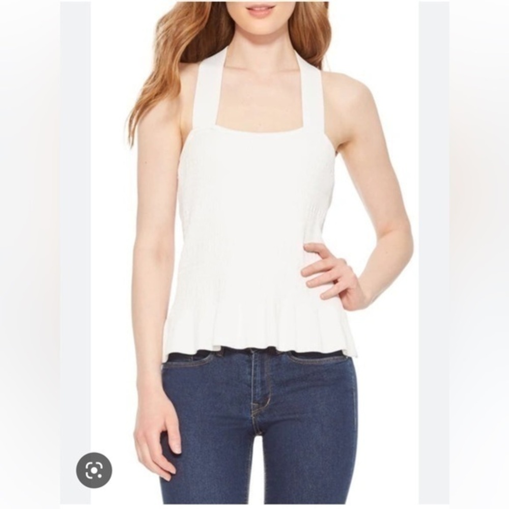 Parker Veda Knit Tank  Top White
